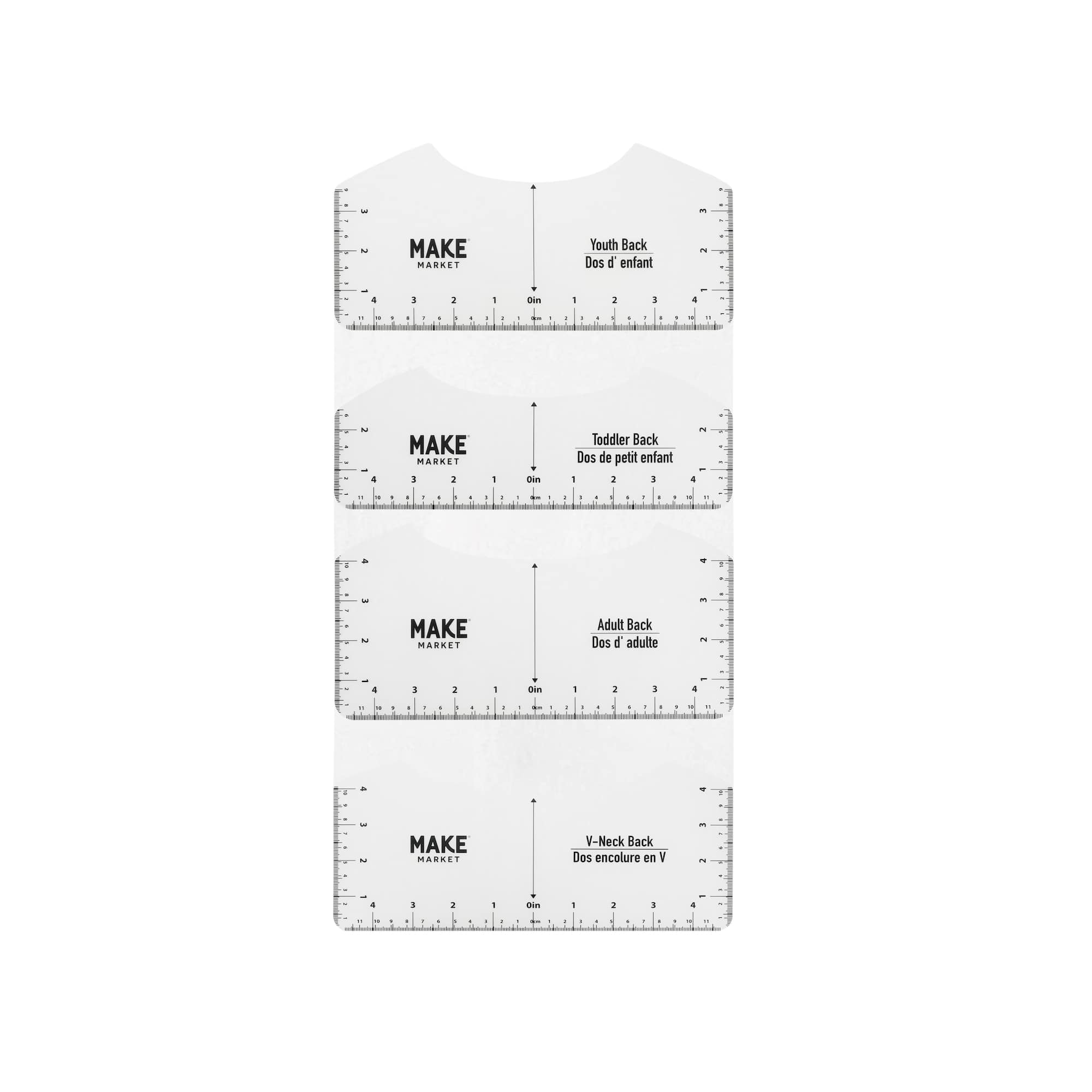T-Shirt Ruler Guide Set by Make Market®